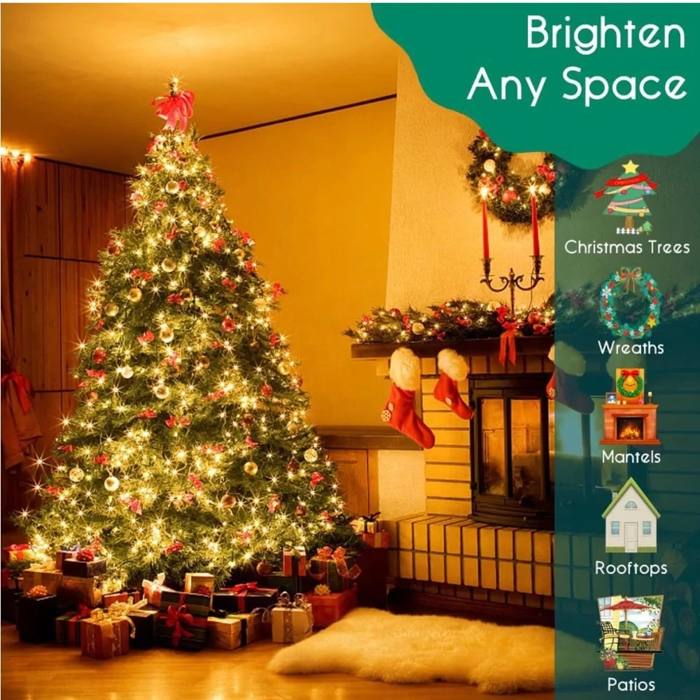 SISLYANIA Battery Operated Christmas Lights - 25 LED Mini